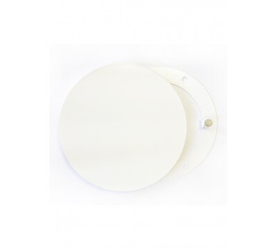 Решетка стальная на магнитах круглая РДК-100 белая