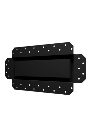 Решетка вентиляционная SGR 300х100 окраш. сталь Matt black ERA