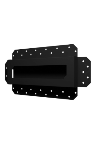 Решетка вентиляционная SGR 300х100 окраш. сталь Matt black ERA