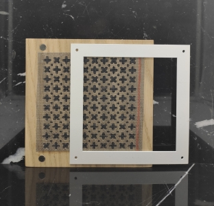 Решетка декоративная деревянная на магнитах Пересвет К-20 200х200мм